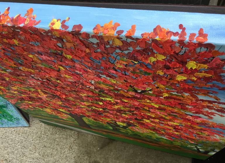 Original Expressionism Landscape Painting by Christina Plichta