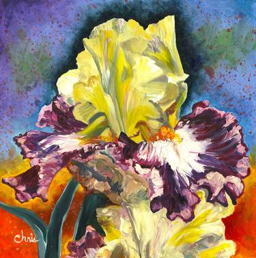 Print of Expressionism Floral Paintings by Christina Plichta