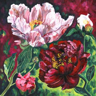 Print of Fine Art Floral Paintings by Christina Plichta