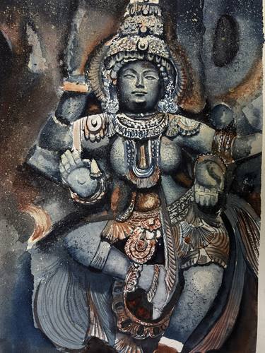 Original Expressionism Classical Mythology Painting by Minisha Bhardwaj