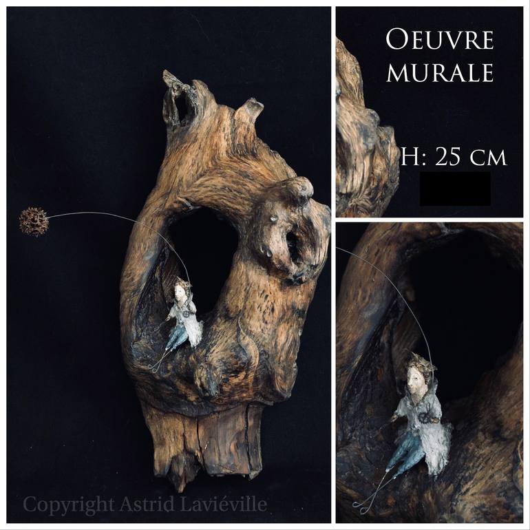 Original Fantasy Sculpture by Lavieville Astrid