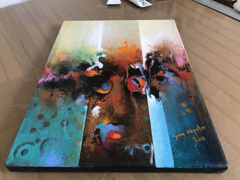 Original Abstract Painting by Sony E Miller-Akpotor