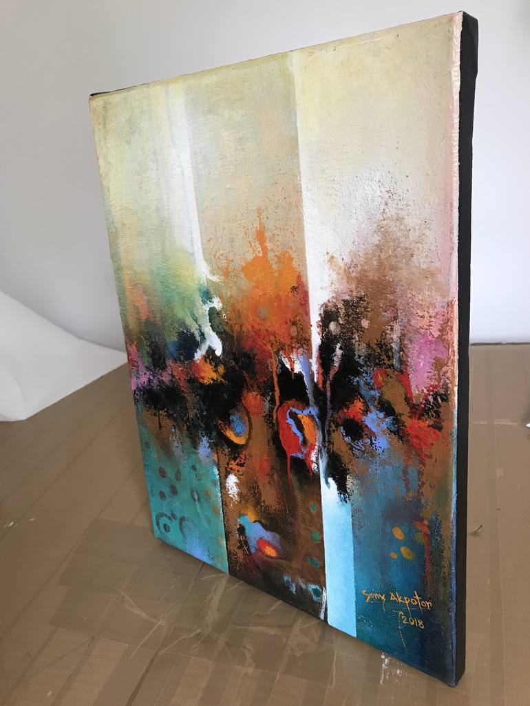 Original Abstract Painting by Sony E Miller-Akpotor