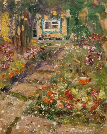 Original Garden Paintings by Roman Romulen