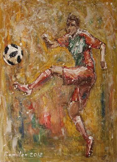 Original Expressionism Sport Paintings by Roman Romulen