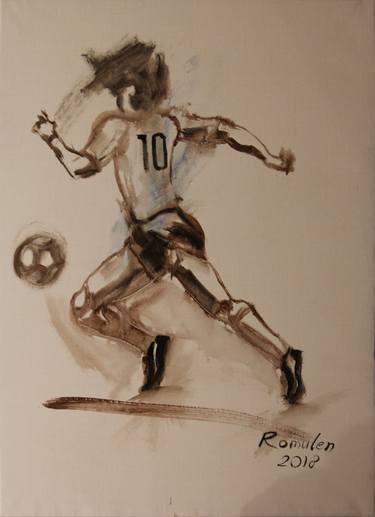 Original Expressionism Sport Paintings by Roman Romulen