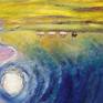 In these thematic, fairy tale-like, and somewhat surrealistic paintings, I am inspired by all other genres: the landscapes create a backdrop (my places of power that left an impression in childhood or equal in strength of perception in my adult life), colors and forms of abstraction  create the atmosphere and the basis for the composition, portraiture and animalism, then,  add the characters and bring them to life. I can't say that all these thematic works are connected by a single meaning or purpose. Rather, they are connected by one creative language. These works can be called illustrations for fairy tales that have not yet been written.