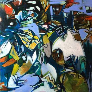 Original Abstract Painting by Isa Omer