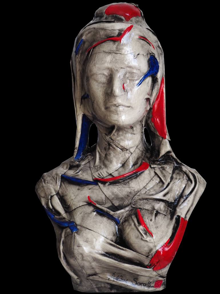 Original Modern Portrait Sculpture by Jérôme Sorolla 