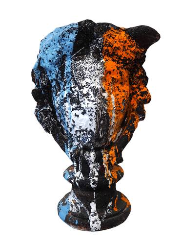 Original Abstract Portrait Sculpture by Jérôme Sorolla