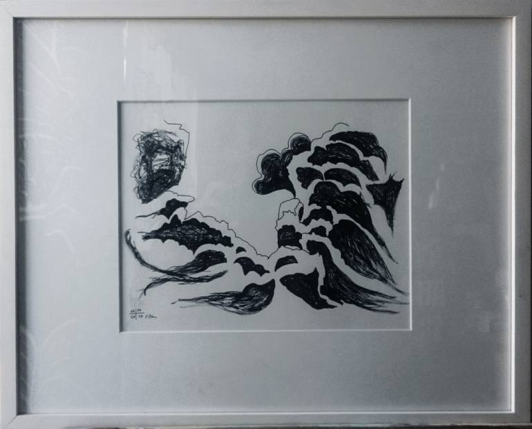 Original Expressionism Nature Drawing by Sue Blackpenart