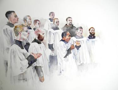 Print of Fine Art Religion Paintings by Patricia Meccia