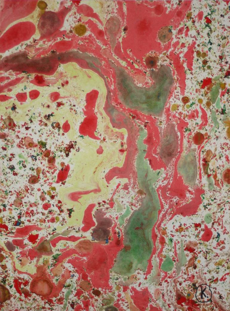 Print of Abstract Expressionism Abstract Painting by Kate I