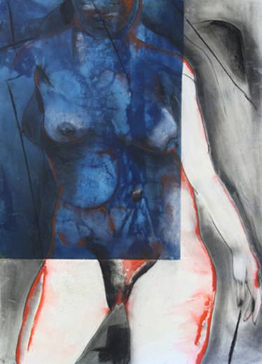 Original Abstract Expressionism Body Drawings by Kit Eastman