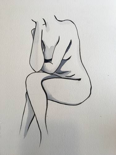 Original Nude Painting by Katie White