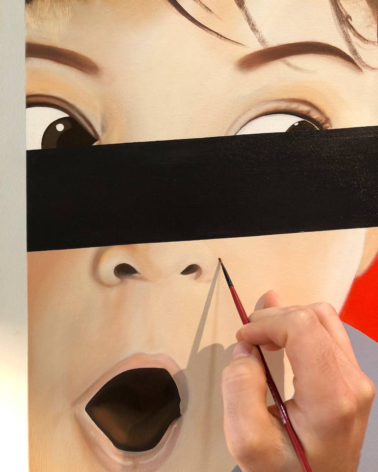 Original Conceptual People Painting by Dustin Joyce