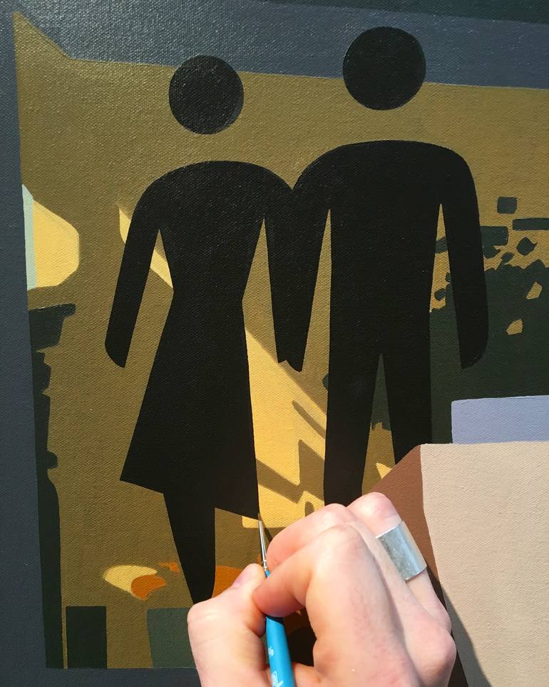 Original Figurative People Painting by Dustin Joyce