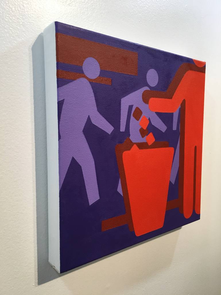 Original Conceptual Pop Culture/Celebrity Painting by Dustin Joyce