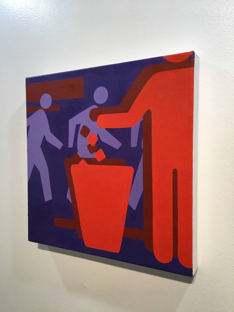 Original Conceptual Pop Culture/Celebrity Painting by Dustin Joyce