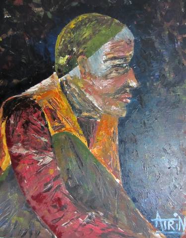 Original Abstract Portrait Paintings by Farzaneh Khosravi
