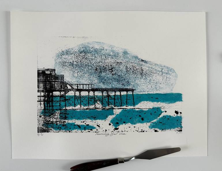Original Seascape Printmaking by Diane McLellan