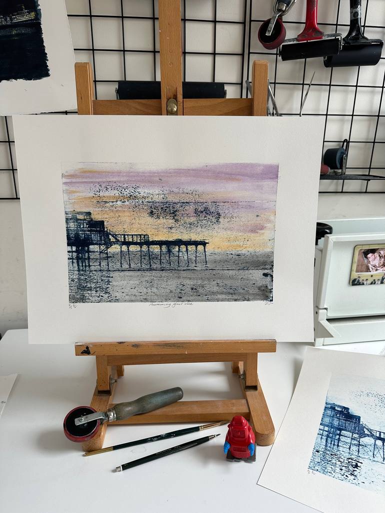 Original Seascape Printmaking by Diane McLellan