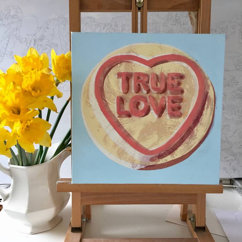 Original Fine Art Love Painting by Diane McLellan