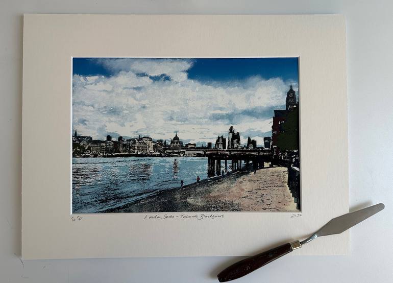 Original Fine Art Cities Printmaking by Diane McLellan