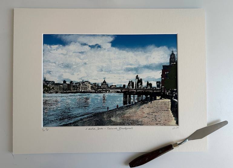 Original Fine Art Cities Printmaking by Diane Mclellan