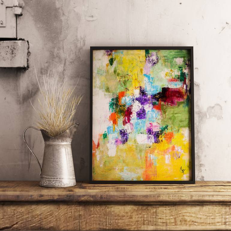 Original Abstract Expressionism Abstract Painting by Sonya Joseph Art