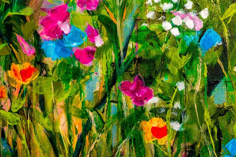 Original Impressionism Floral Painting by Sonya Joseph Art