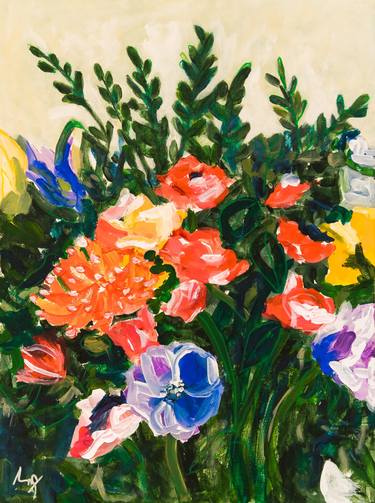 Original Modern Floral Paintings by Sonya Joseph Art