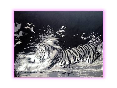 Original Abstract Animal Printmaking by LadyM St Vincent