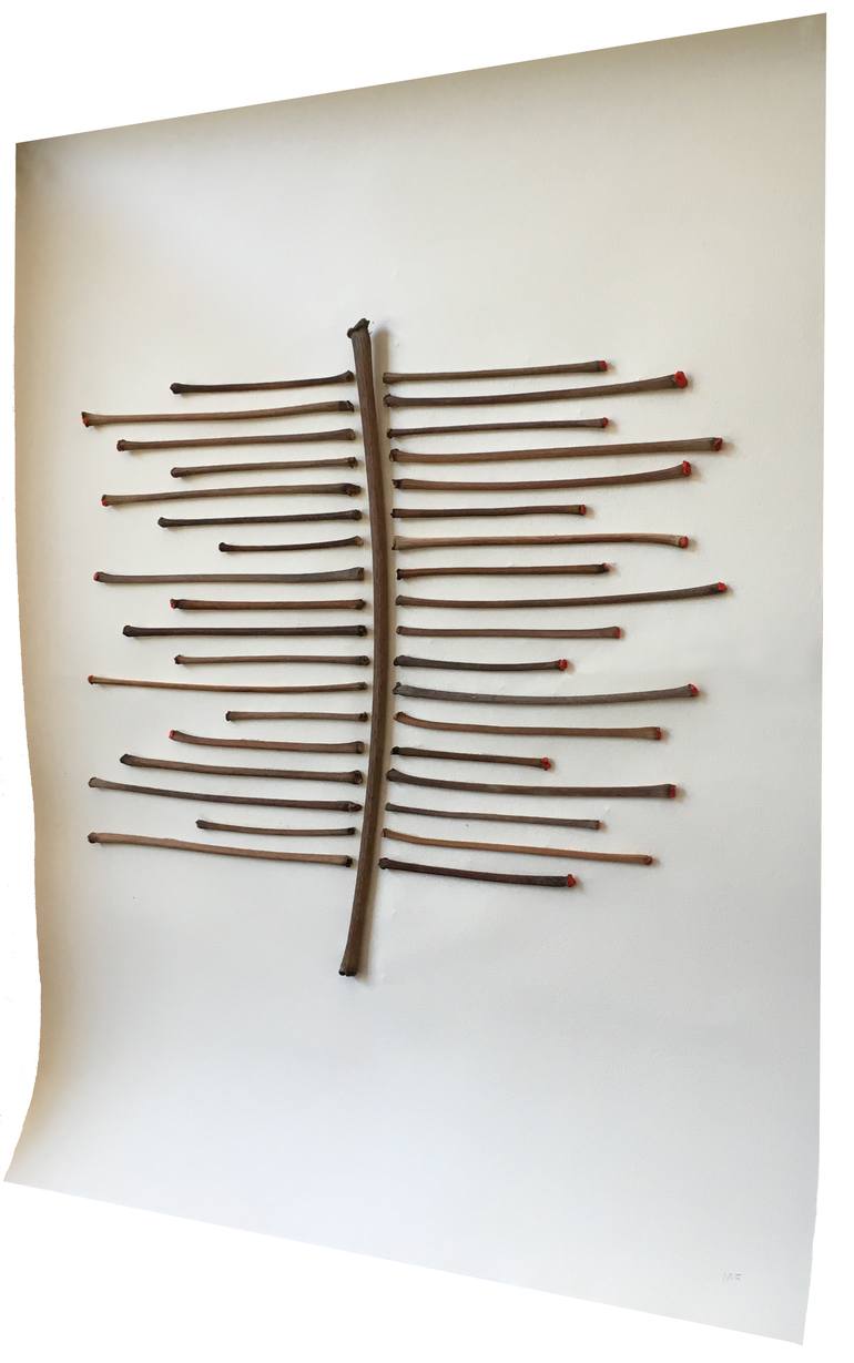 Original Modernism Abstract Collage by Margot Frankel