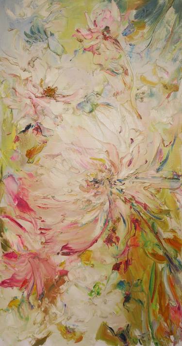 Original Impressionism Floral Painting by Liubomyr Martyniuk