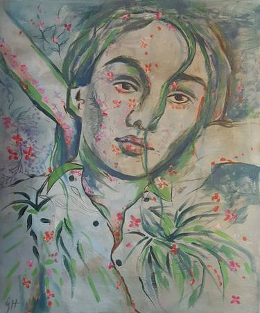 Original Fine Art Women Painting by Georgina Heffernan