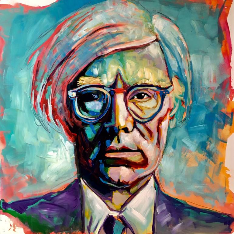 Andy Warhol Portrait Painting by Gabriele Serrini | Saatchi Art