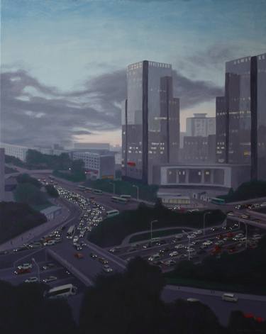 Original Realism Cities Paintings by Paul Wilson