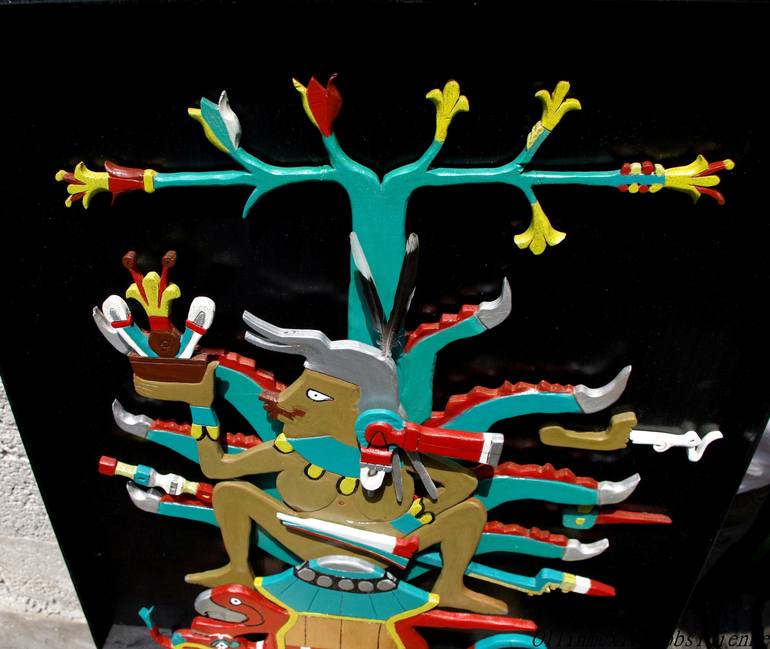 Original Figurative Other Painting by Ollin Mexica