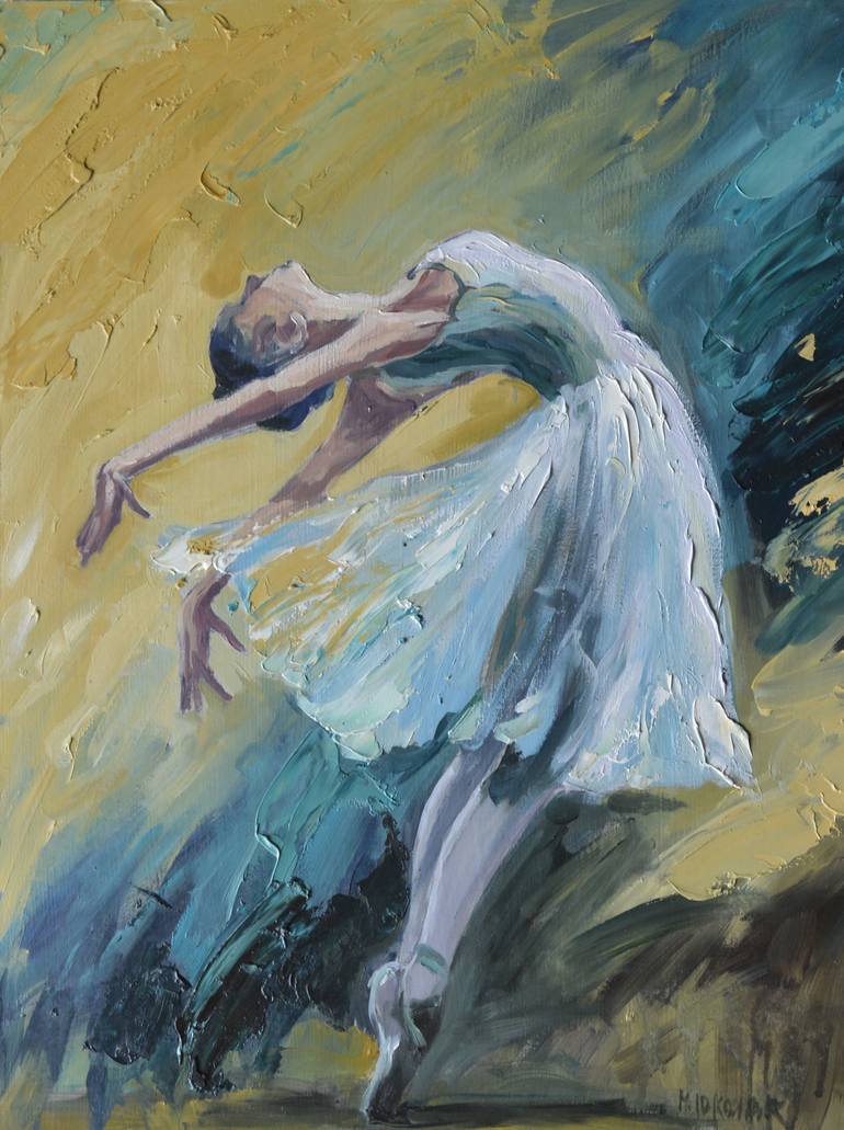 Ballet Girl Dancer Painting by Andrew Semberecki | Saatchi Art
