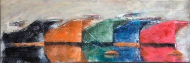 Original Contemporary Boat Painting by Ernesto Larrarte Parrondo