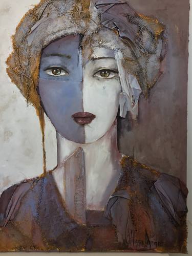 Original Figurative Portrait Paintings by Liliane Danino