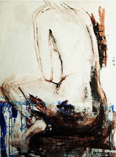Original Figurative Nude Painting by Bisa Bennett