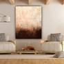 The photo is an indication of how the painting looks in a living space