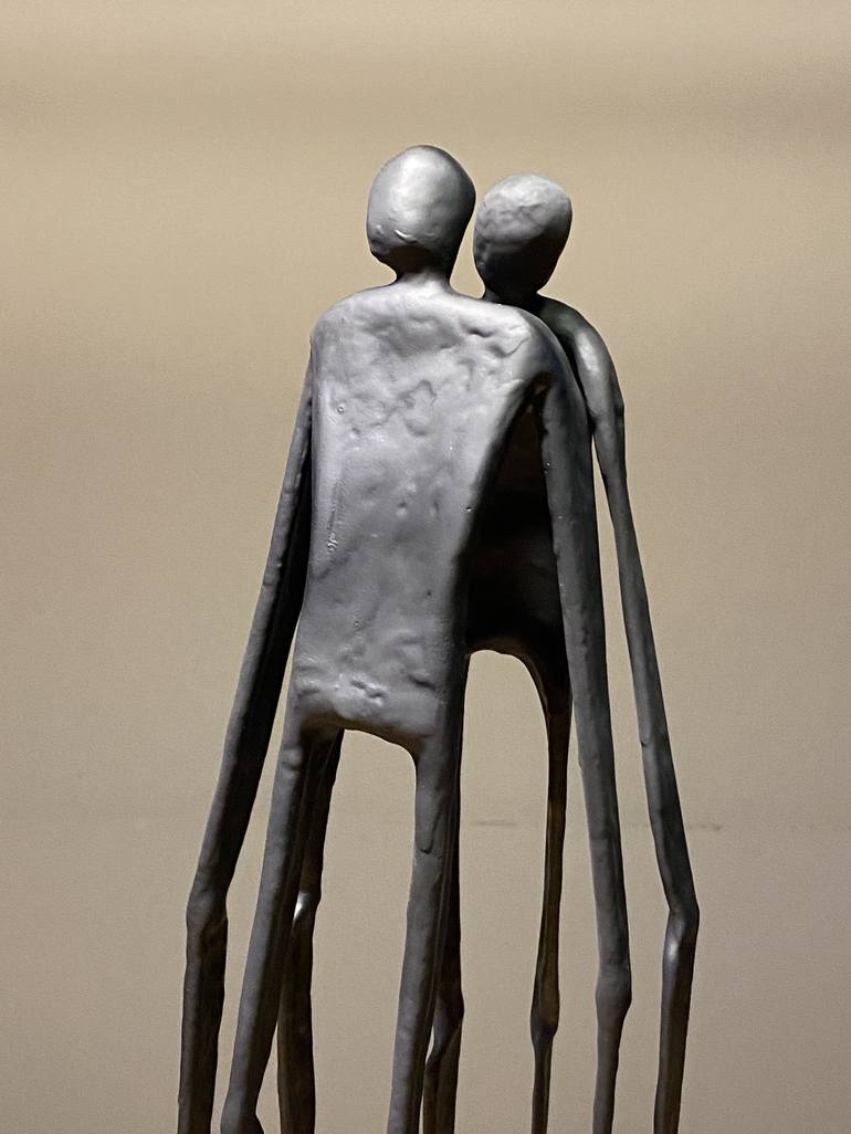 Original Figurative Love Sculpture by Wim Van Borm