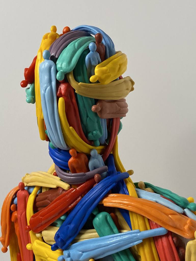 Original People Sculpture by Wim Van Borm