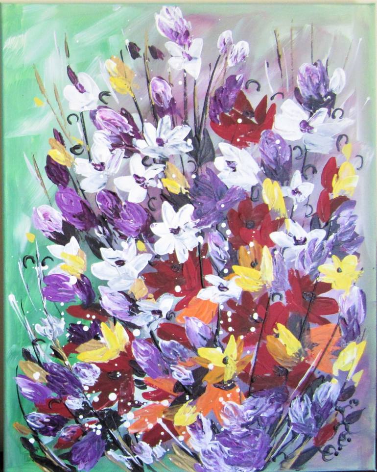 Original Floral Painting by Angela Alec