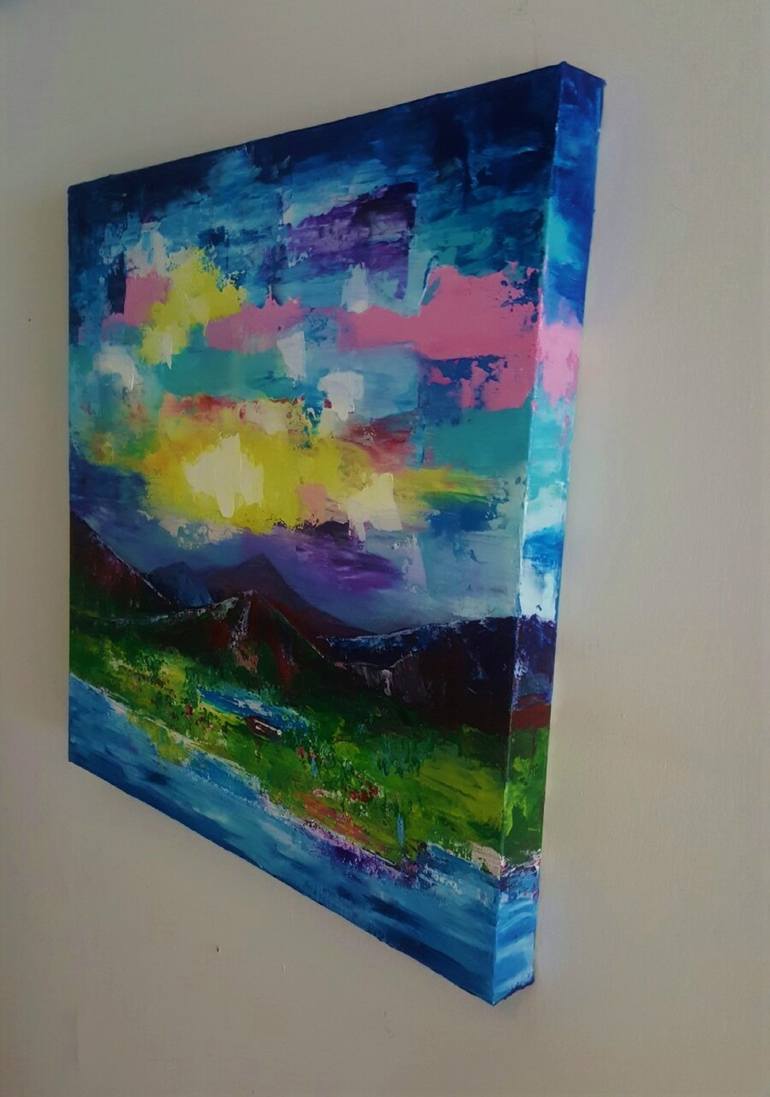 Original Fine Art Abstract Painting by Angela Alec