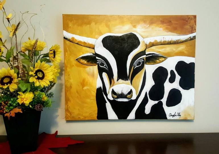 Original Animal Painting by Angela Alec