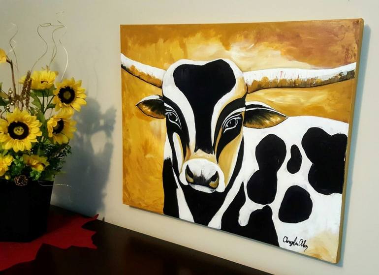 Original Animal Painting by Angela Alec